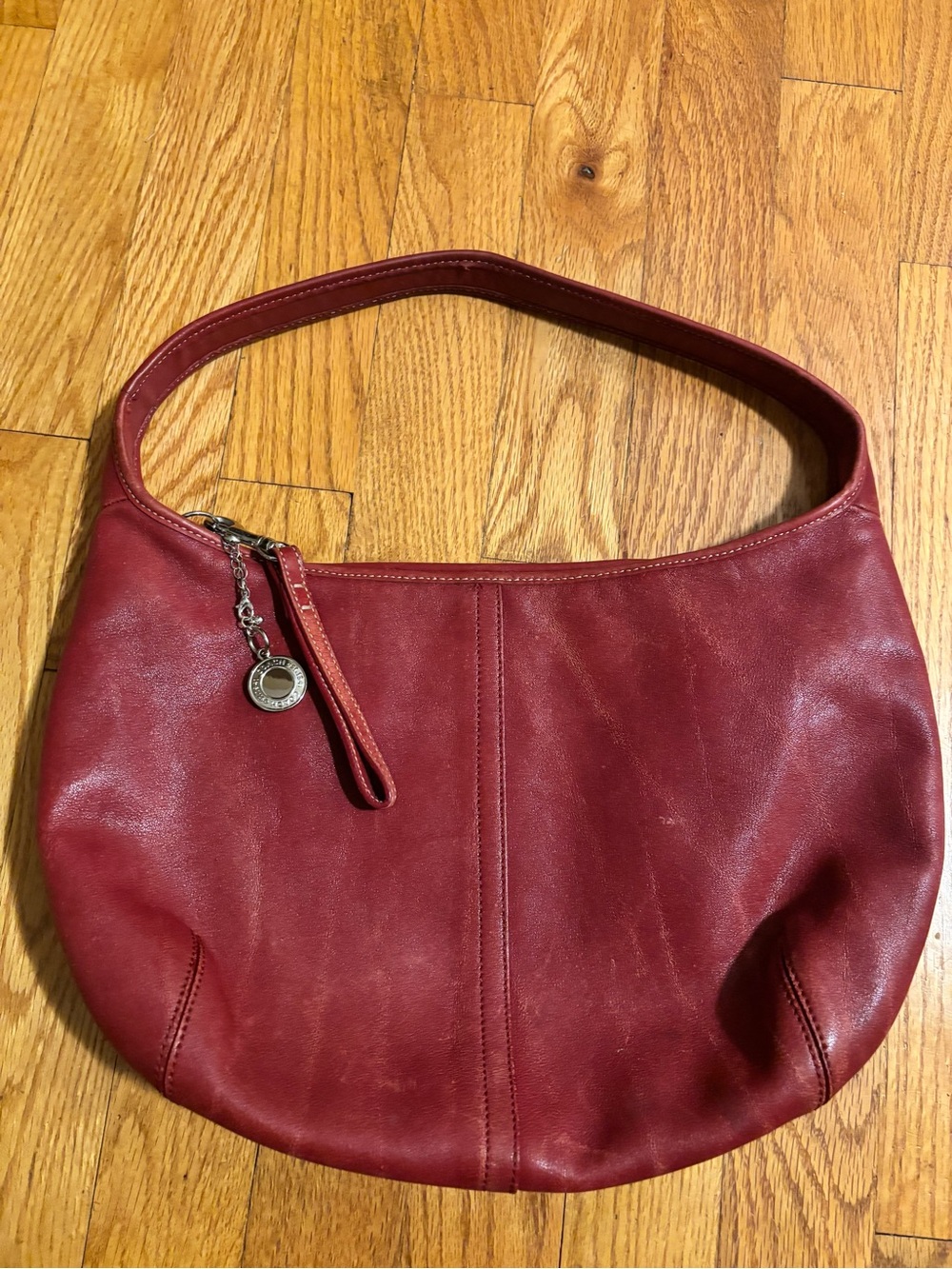Red Vintage Coach Ergo Hobo Shoulder Bag y2k - Picture 4 of 6